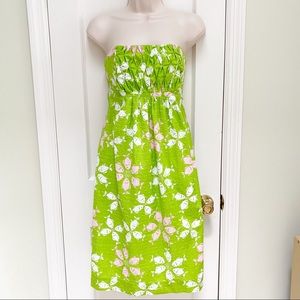 🌹Lilly Pulitzer Fish Print Strapless Dress